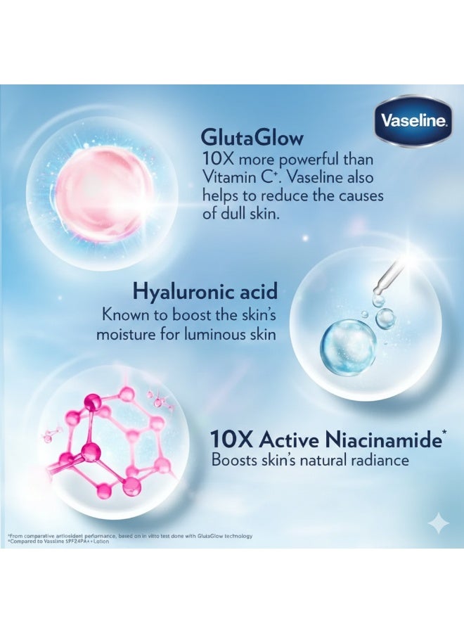 Vaseline Gluta-Hya Serum Burst UV, Flawless Glow, Essential Even Tone Body Lotion 200ml - Image 3